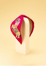 Powder Embroidered Zebra Carnival Headband (Pink) SS22